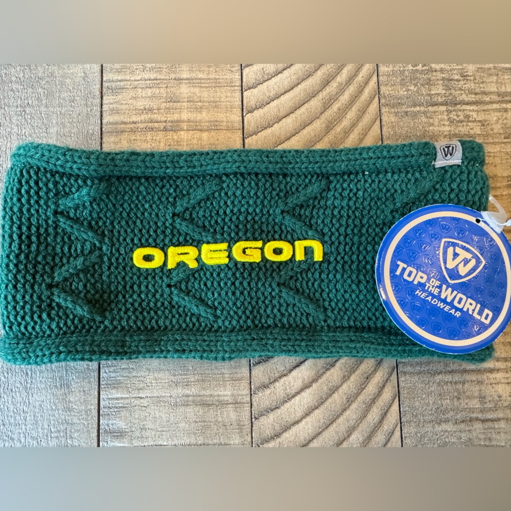 Top of The World Headwear - Oregon Ducks Embroidered Knit Women’s Headband (NWT)